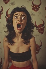 5 ~ 4X6 Glossy HORROR Fine Art ‘ SCREAM QUEEN ‘ Photo FANTASY Set ! 211359083