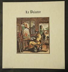 7 vintage pictures of historic trades, 5.5×5.5, ideal for framing