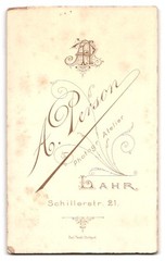 Photograph A. person, Lahr, Schillerstraße 21, portrait woman with updo