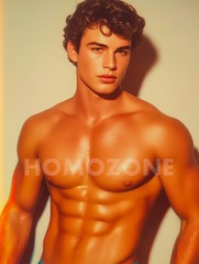 4×6 Art Print • Gay Beefcake • Photo‑Style Realism • Glossy • Gift Idea