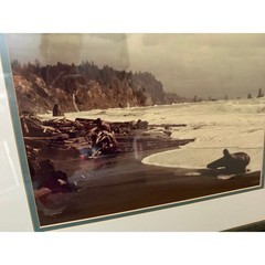 Photograph of Pacific Northwest Coast Sepia Professionally Framed 21.5X17.5″