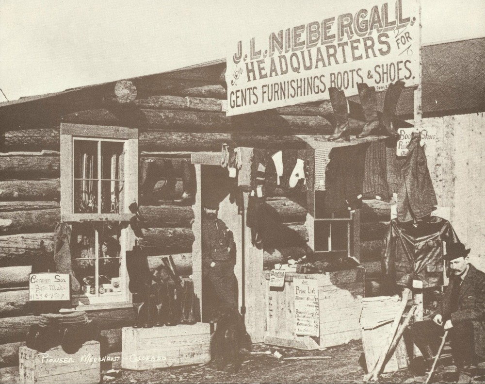 WESTERN Street Scene PIONEER MERCHANT Colorado VINTAGE Photo Print 788 11″ x 14″
