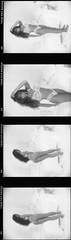 1 roll 16 negatives black & white medium format Kodak TMAX film sexy pin up