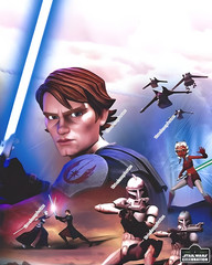 ANAKIN CLONE WARS STAR WARS CELEBRATION ART 8″x10″ Photograph
