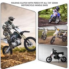 Black Folding Aluminum Clutch Brake Lever for 22mm 7/8 inch Handlebar 110cc 1…
