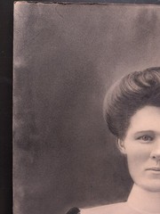 Antique Black and White Portrait of a Woman 20″ × 16″