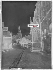 Dinan, Saint-Sauveur Church, Glass Photo Plate, Black & White Negative 9×12 Cm