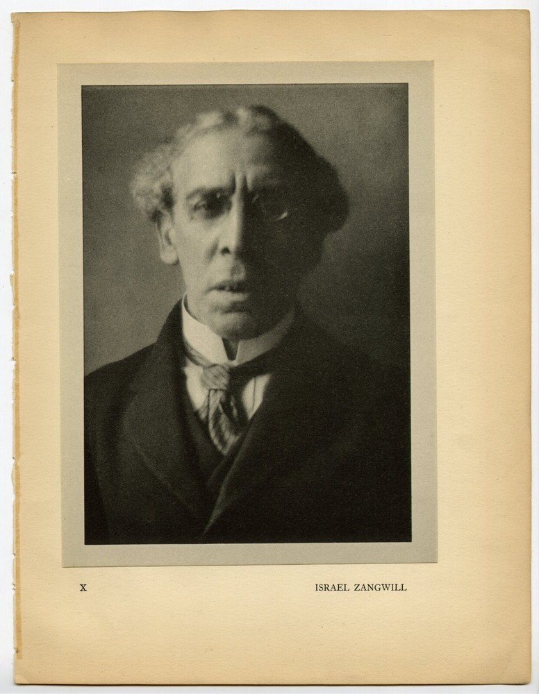 Orig. Photogravure by Alvin Langdon Coburn Israel Zangwill More Men of Mark 1922
