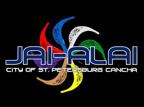 8 1/2 x 11″ COLOR PRINT JAI ALAI CITY OF ST PETERSBURG FLORIDA CANCHA LOGO