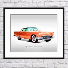 Classic Cars – 1957 Ford Thunderbird – Print