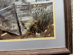 Fishing Boat Shipwrecked “Comet” Photograph, Framed, 14”x18”