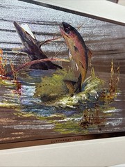 Sportsman’s portfolio SHINY color-etch prints by Fred Sweney Sheep Fish Ducks