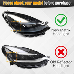 Right Full LED Headlight Assembly Fit for Tesla Model 3/Y 2021 2022 2023 | for 1