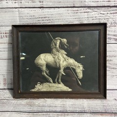 Antique End of the Trail PPIE c.1915 Photo Print Cardinell Vincent Co 10″ Framed