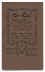 Photograph Max Höfele, Munich, Dachauerstraße 25, soldier in field grey with pomad