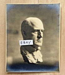 ANTIQUE Photog Bust GIBSON GIRL ARTIST, Charles Dana Gibson by JAMES FRASER