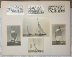Original NORMAN FORTIER Sailboat YACHT RACING Sailors & Sailing SIGNED Photo