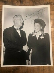 Signed/Inscribed B/W Photo of Judy Canova to Dwight Rogers / Florida Rep.