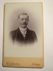 Elbing – Krebsfelde 1893 – Richard Karnapp as a young man – portrait / CDV