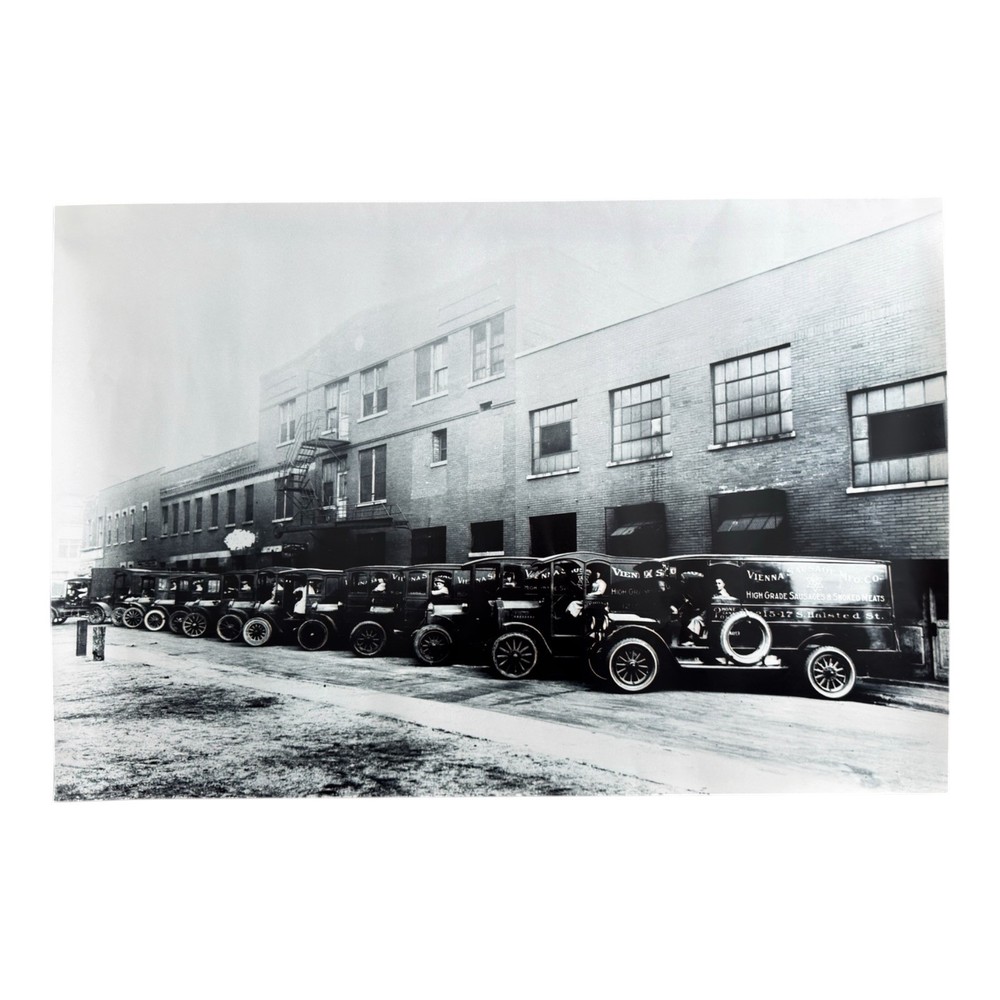 Vienna Sausage Mfg Co Vintage Photo Print Chicago History Black White Windy City
