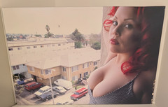 Vintage «Hot Redhead in the City» (Mounted Photograph) 20″ x 30″