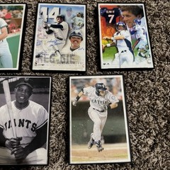 Sports Framed Print Lot Reggie Jackson John Elway Baseball Football 7 Pieces