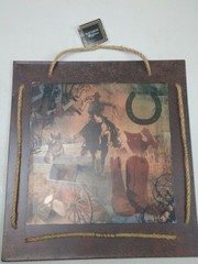kathryn mckechnie collection 12 x 14 tile cowboy western digital collage picture