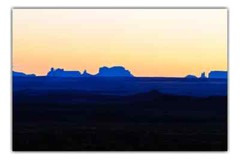 Southwestern Minimalist Landscape Photography – Valley of the Gods Utah at Dusk