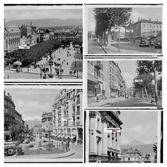 Clermont-Ferrand, Auvergne, Glass Plate Photos, Lot Of 5 Negatives 9X14 CM