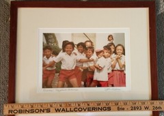 Vtg BOLINESE «RECESS» Signed Art Photograph ’94 14×17 framed size John Carlson