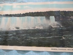 VINTAGE PANORAMIC VIEW OF NIAGARA FALLS FROM CANADIAN SIDE DAVID ELLIS POSTER