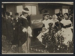Photograph Durham, Queen Alexandra of England Visiting a Bergl Residence