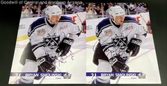 Bryan Smolinski Los Angeles Kings Center Signed Autographed Hockey Photos