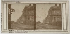 Paris Quai Du Louvre And Tuileries C1858 Primitive Stereo Photography Vintage