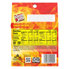 Slim Jim Smoked Meat Sticks, Spicy Flavor, 6g Protein Per Serving 0.28 oz.26 CT