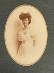 Rare Large Portrait Young Girl Late 19th Century G. L. Arlaud Geneva Switzerland