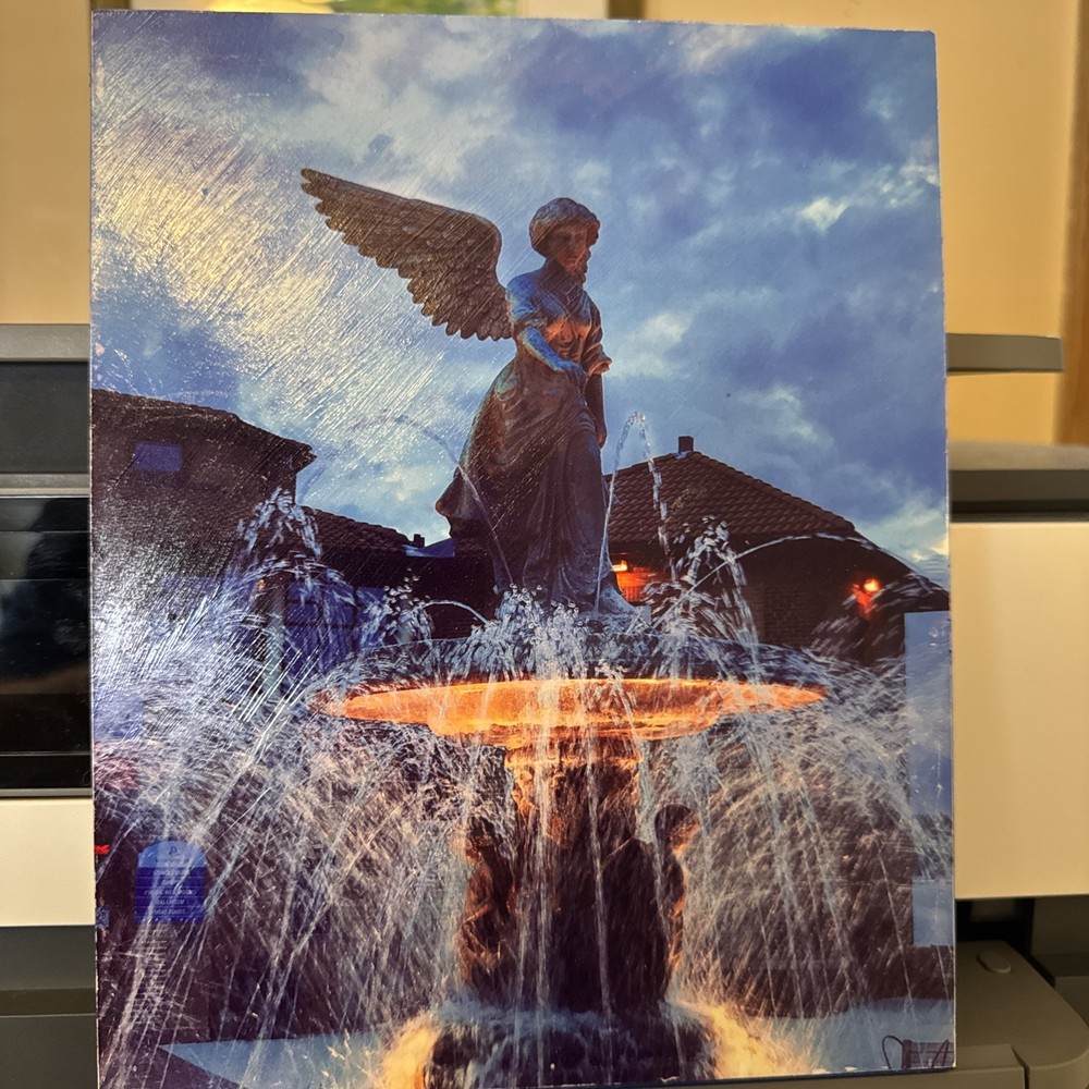 “Angel Of The Waters” Original Art Photo Mounted On Wood, 8×10, Blue