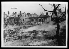 Destroyed Russian Village 1941 – WW2 PK Press Photo 19x14cm