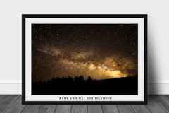 Milky Way Celestial Night Sky Rocky Mountains Colorado Photography Print