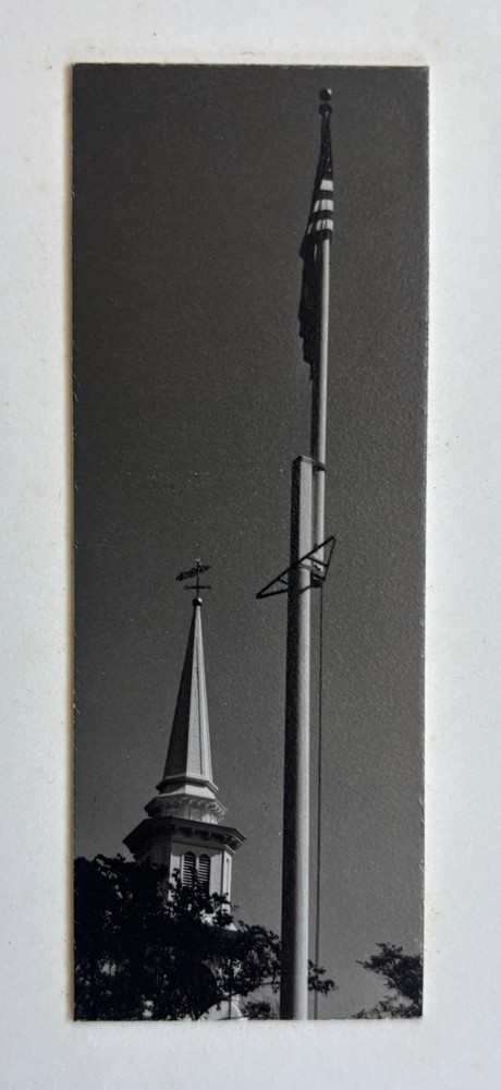 DOROTHY NORMAN «Falmouth Church and Flag Pole I” 1933 Silver Gelatin Ex-Museum