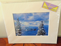 Jon Paul Signed Landscape Photograph Lake Tahoe 4 X 6 Print Ready In 8 X 10 Mats
