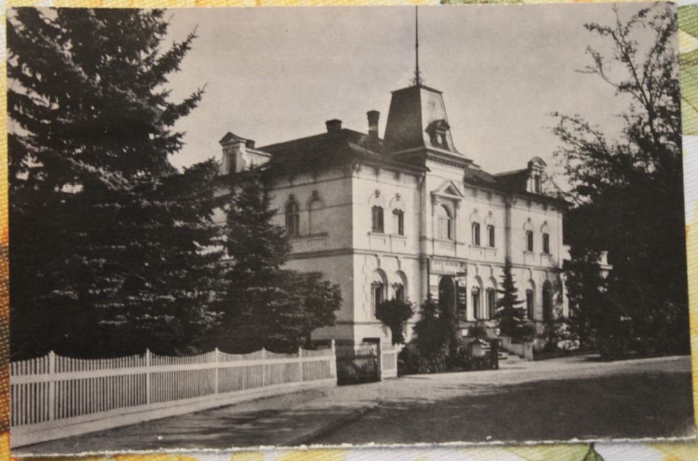 Photo postcard Trebnitz Silesia Hedwigsbad repro 1973 vintage IK
