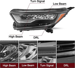 FULL LED Headlight Assembly W/Led DRL for 2017-2022 Honda CRV Headlamp Replaceme