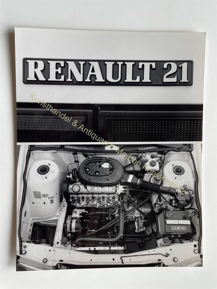 orig. Large press photo sales photo car Renault 21 GTS 21×16.5 cm