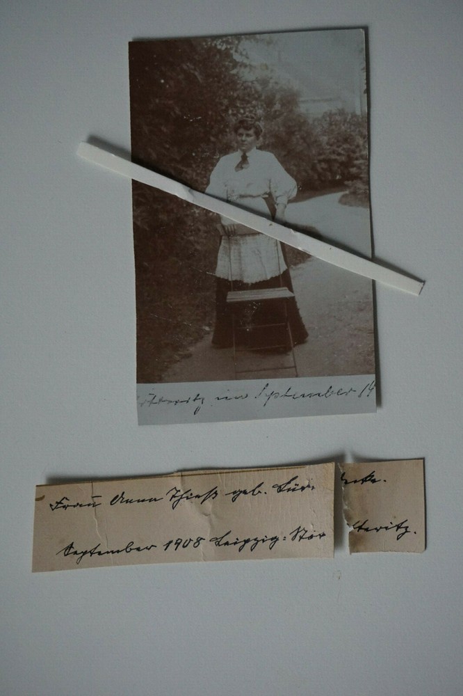#175 CDV: Anna Thieß b. Lüdecke 1908 in Leipzig Stötteritz Thiess