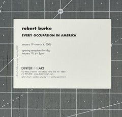 Robert Burke – Photography Show Announcement Card 2006