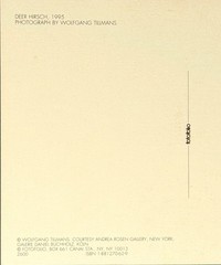 Wolfgang Tillmans Art Photo Print Card By Fotofolio – Deer Hirsch, 1995