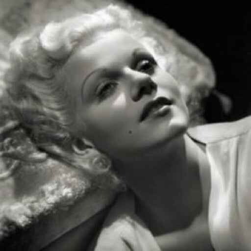 George Hurrell Jean Harlow 1934 Matted Photolithograph Actress Art