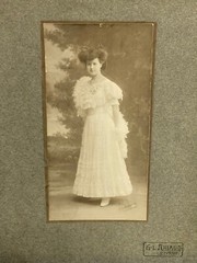 Rare Large Portrait Young Girl Late 19th Century G. L. Arlaud Geneva Switzerland