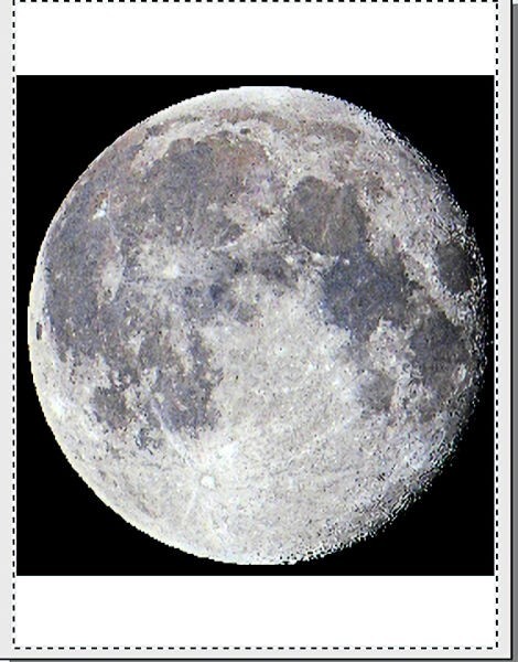8 1/2 x 11″ HQ PRINT PHOTO of a FULL MOON w/ CRATERS